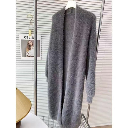 Women's Oversized Puff-Sleeve Open-Front Cardigan Coat – 7 Colors