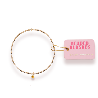 Birthstone Charm Bracelets: Standard 6.75 inch
