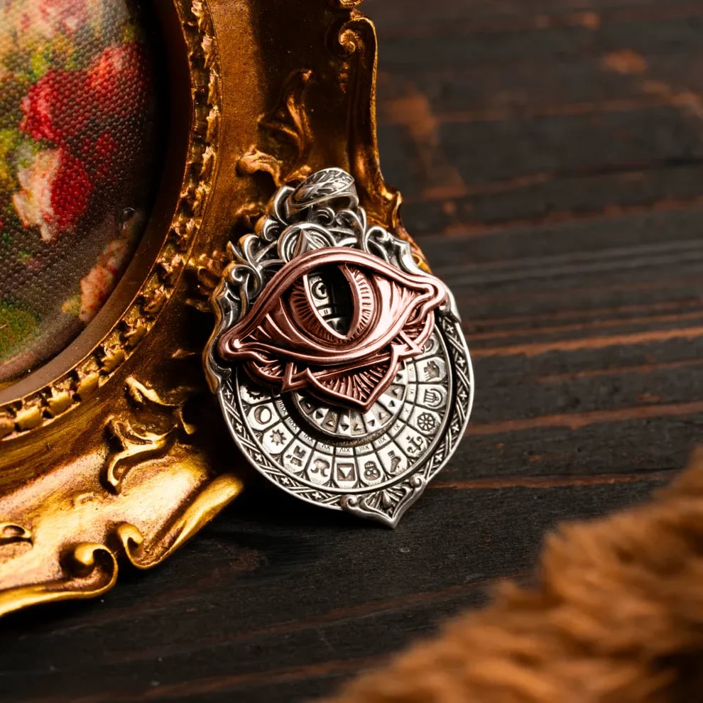 üëÅÔ∏è‚Äçüó®Ô∏èHandmade Tarot Vision Pendant: Connect to Cosmic Wisdom Anytime(Cheat Sheet Included)