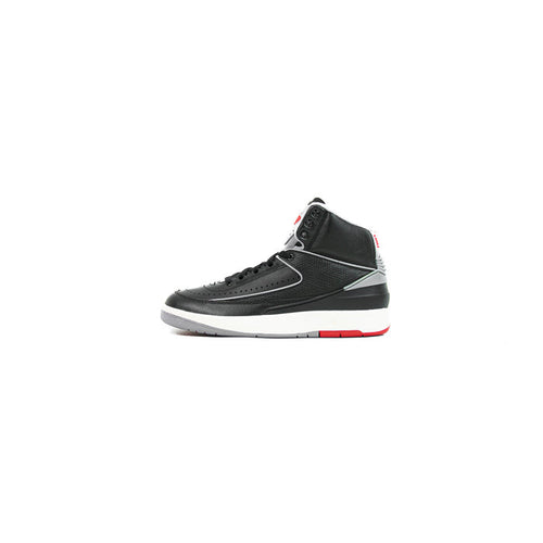 Air Jordan 2 Retro GS (Black/Cement Grey-Fire Red)
