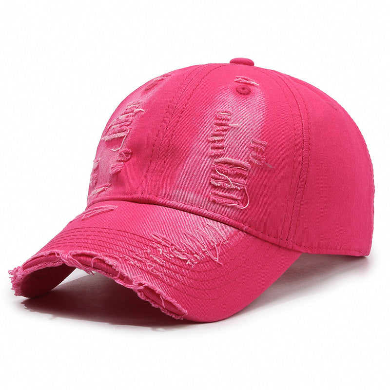Vintage Washed Baseball Cap – Cotton, Adjustable, 8 Colors