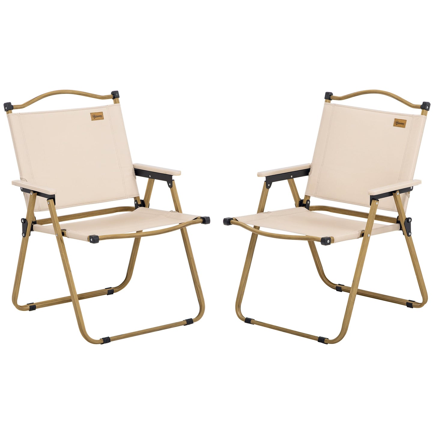 Folding Camping Chairs — Set of 2, 286 lb Capacity