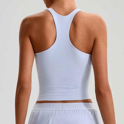Women's Longline Sports Bra – High-Coverage Active Bra for Yoga & Gym