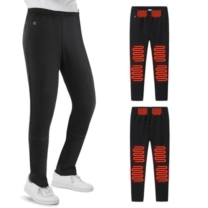 USB Heated Pants – 12 Heating Zones, 3 Heat Levels, Unisex, M–3XL