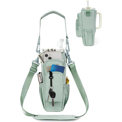üî•Water Bottle Carrier Bag for 40oz Tumbler ‚Äì Insulated Crossbody Holder