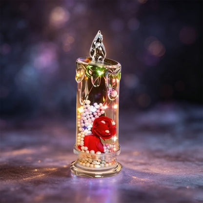 üåπRealistic Rose Candle Lights ‚Äî Battery-Powered, Smoke-Free LED Roses for Home Decor, Weddings, Parties & Gifts ‚ú®