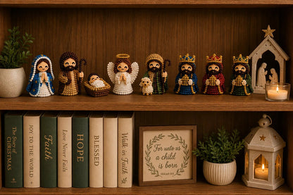 ‚úùÔ∏è3D Beaded Nativity Collection DIY Kit ‚Äì Handmade Christmas Faith Craft Set (8-Piece Set)