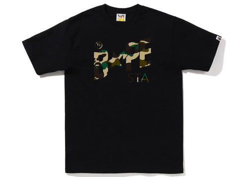 BAPE 1st Camo BAPE Sta Logo Tee (FW22) Black Yellow