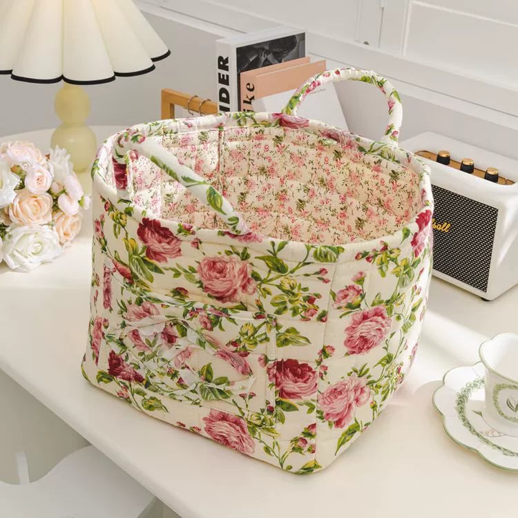 üíêüí•Boho Fabric Storage Basketüå∏