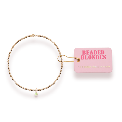 Birthstone Charm Bracelets: Standard 6.75 inch