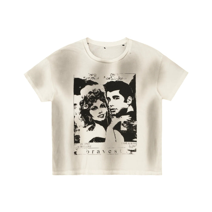Bravest Studios White Greaser Vintage Tee