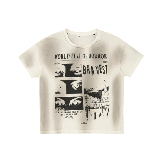 Bravest Studios White Horrors Vintage Tee