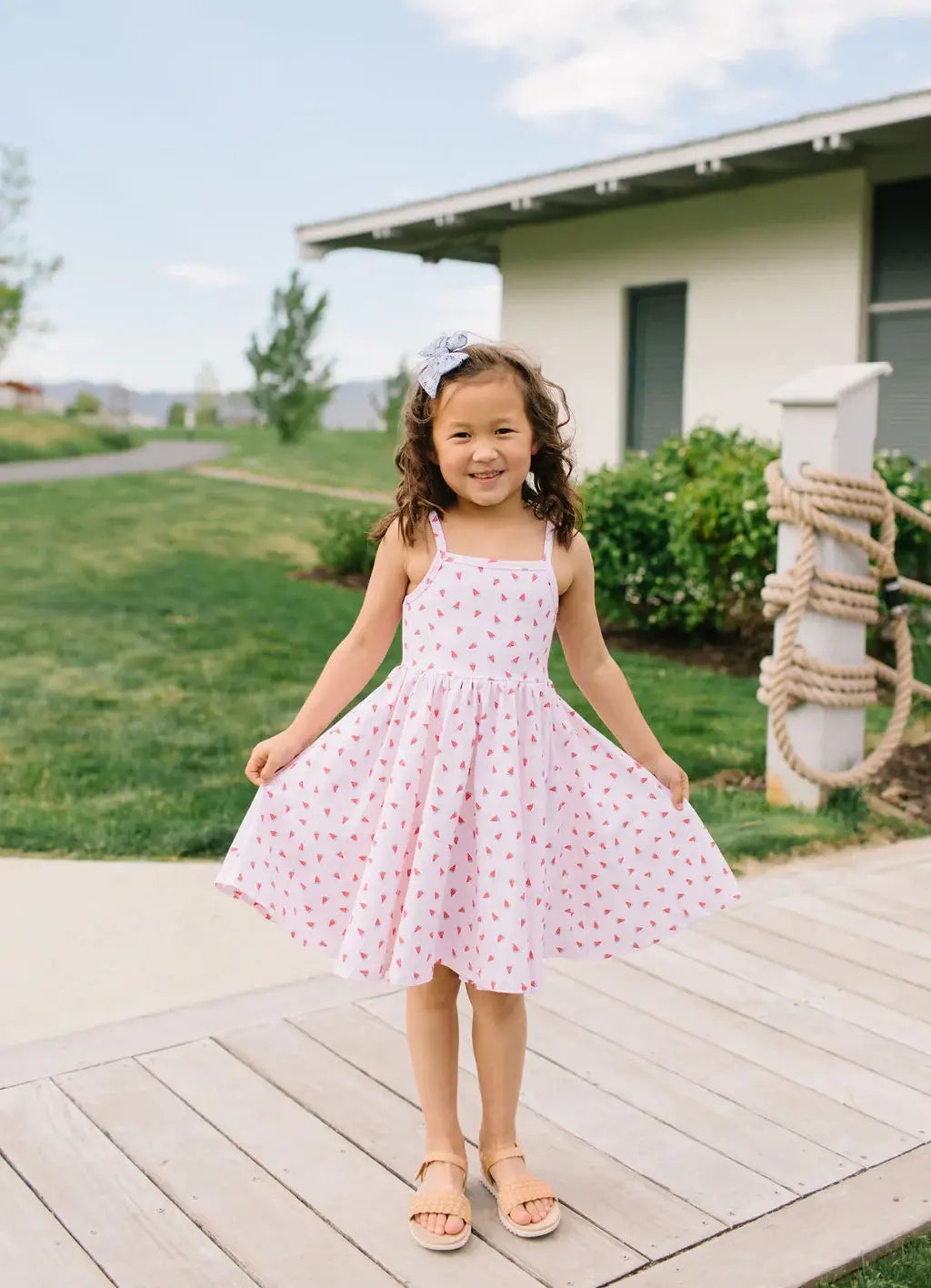 Camila Dress in Watermelon 