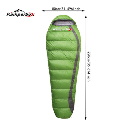 Ultralight White Duck Down Sleeping Bag – Comfort Rated to 5°C / 41°F
