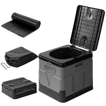 Portable Foldable Camping Toilet – Lightweight Outdoor Toilet for Camping & Emergencies
