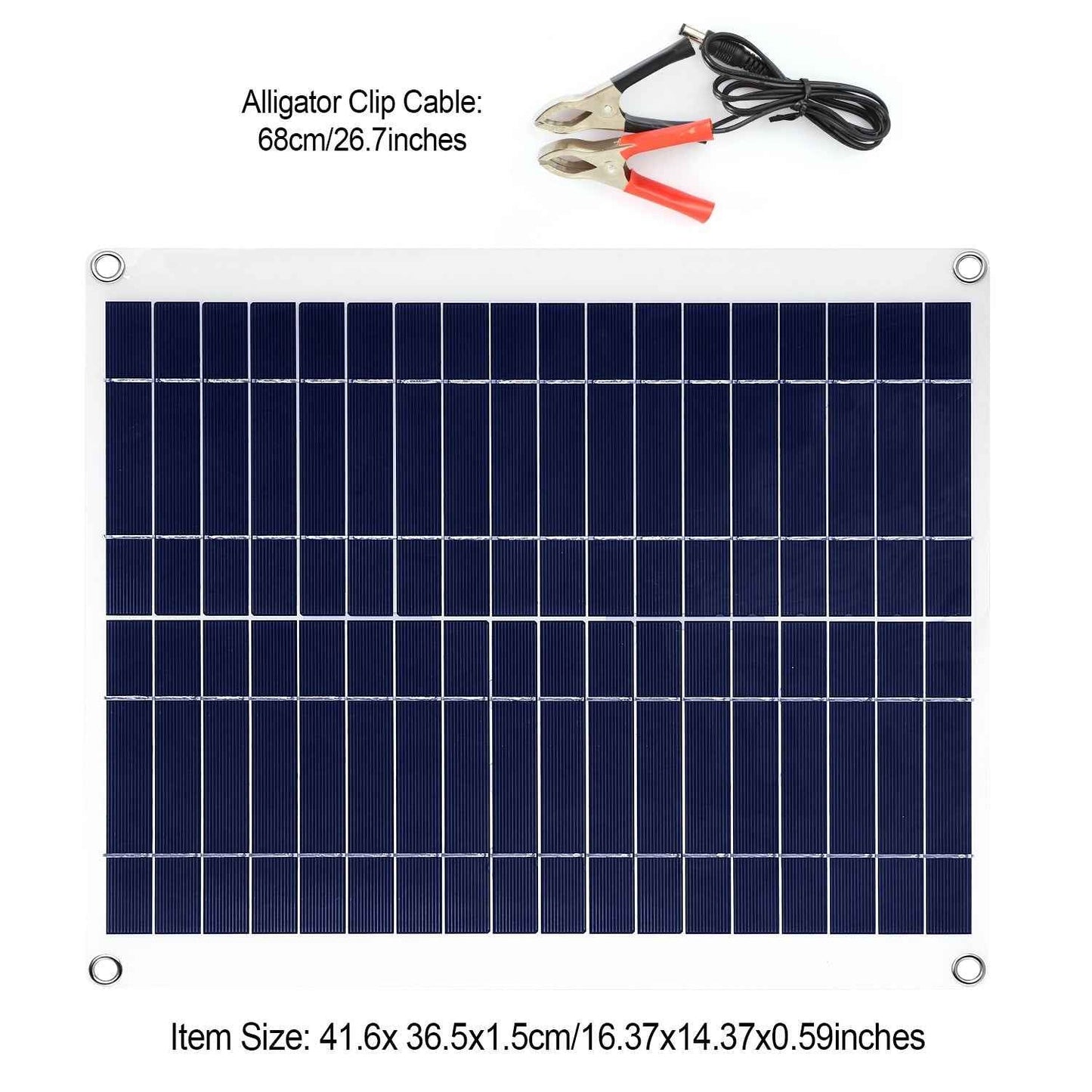 25W Flexible Solar Panel Charger – IP68 Waterproof, 12V with Dual USB Ports for RV, Car, Boat & Camping