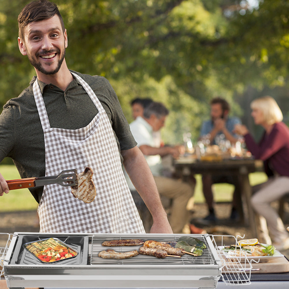 Portable Stainless Steel BBQ Grill – Compact Outdoor Grill