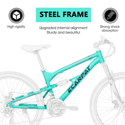 26" Adult Mountain Bike | 21-Speed, Dual Shock Absorption & Disc Brakes