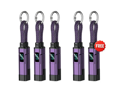 üî•Limited Time SALE 40% OFFüî•4-in-1 Digital Display Keychain Charging Cable