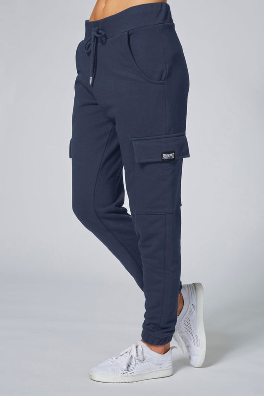 Woman wearing Pineapple Charcoal Cargo Jogger