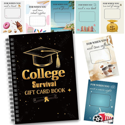 üéìüìöCollege Survival Gift Card Book üéÅSurprises On Every PageüìöHardcover & Durability Line