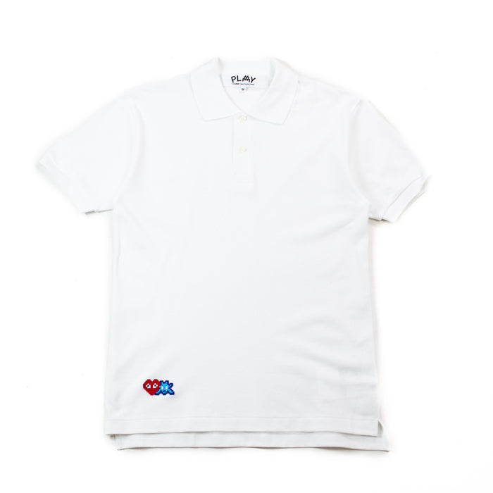 CDG PLAY x INVADER Polo (White)