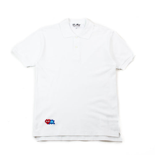 CDG PLAY x INVADER Polo (White)