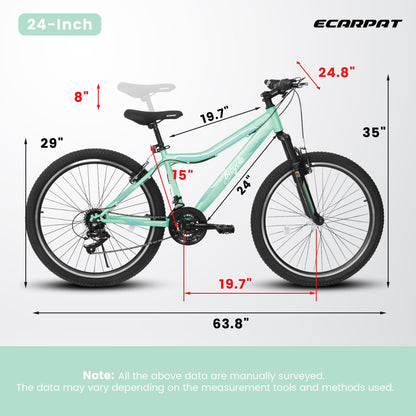 Mountain Bike for Men, Women & Teens | 21-Speed, Dual V-Brakes & Front Suspension