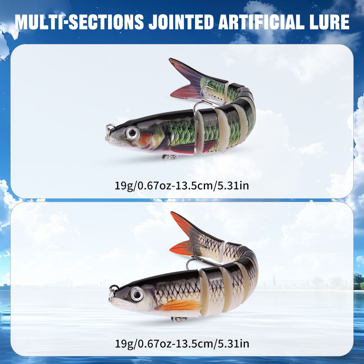 25-Piece Topwater Fishing Lure Set – Propeller Baits, Duck Lures, Frog Lures & Multi-Section Fish