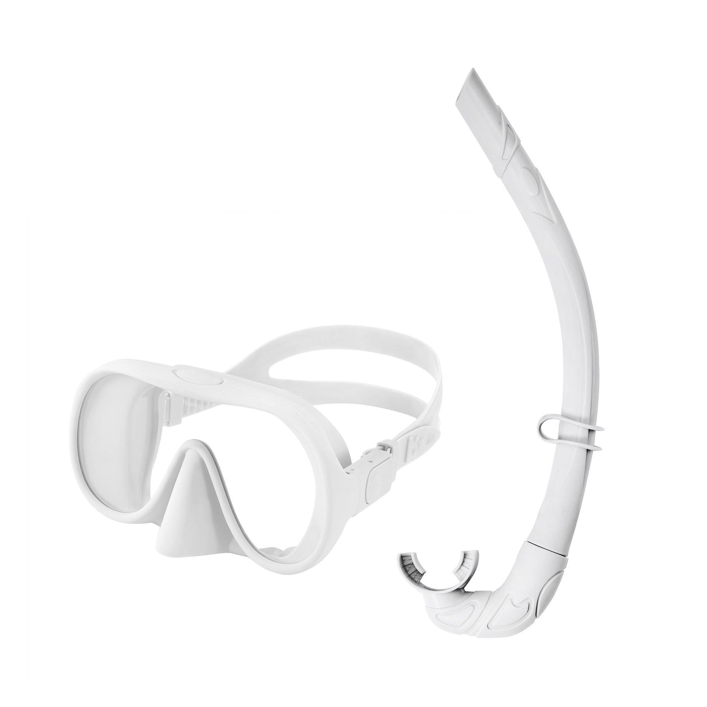 Large-Frame Anti-Fog Swim Goggles with Snorkel – Snorkeling Set