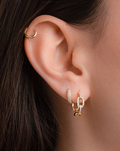 Small Chain Link Hoops