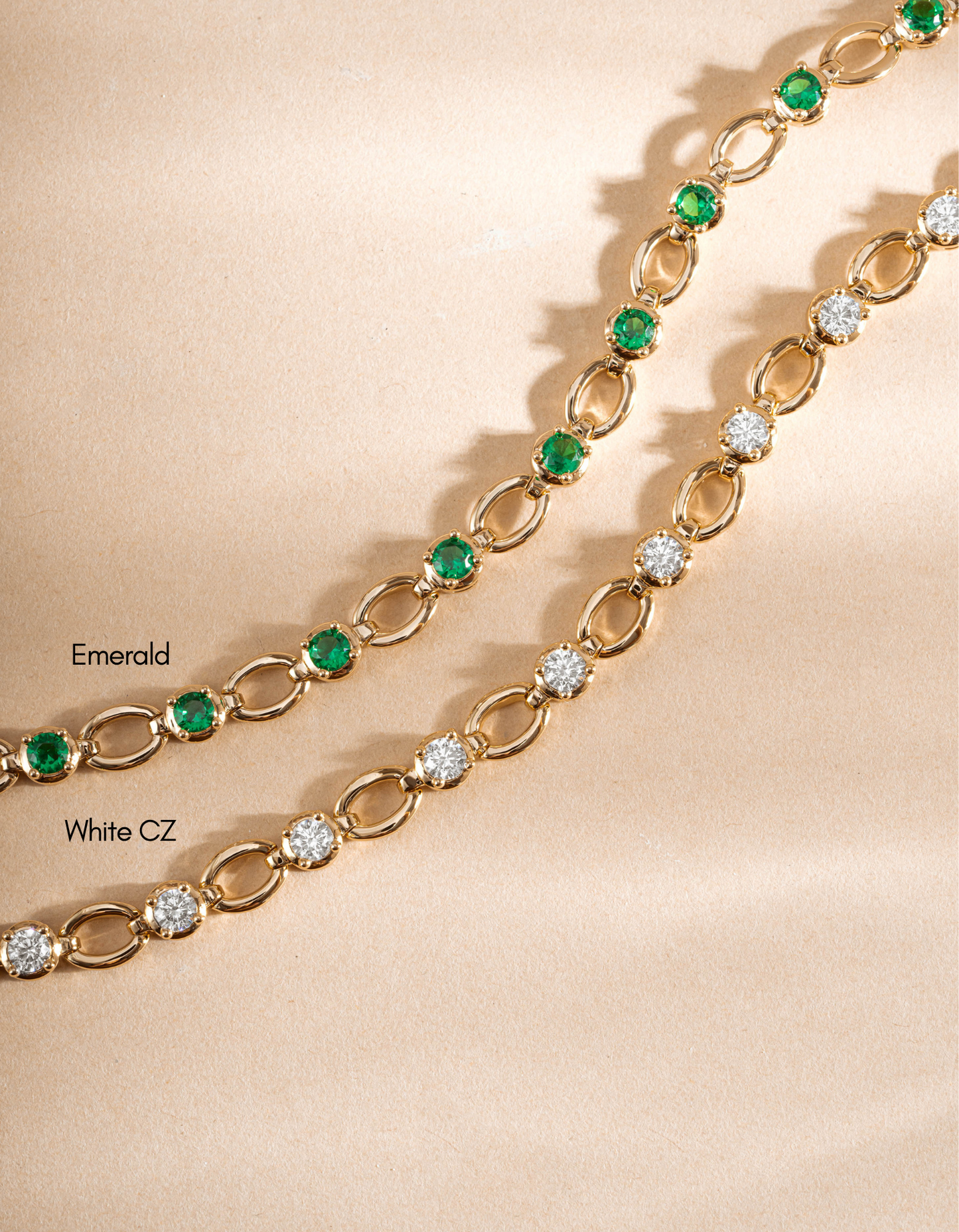 Emerald Lilly Tennis Bracelet