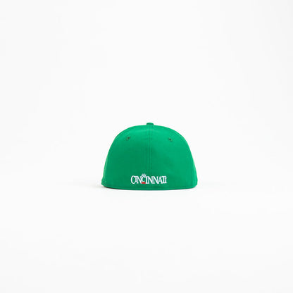 Cincinnati Bearcats Vault Fitted Cap (Botanical Green)