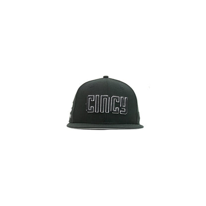 Cincinnati Reds City Connect Fitted Cap (Black/White)