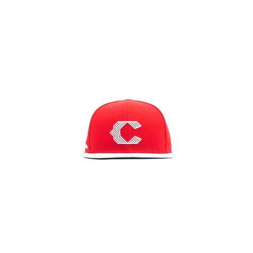 Cincinnati Reds City Connect Fitted Cap (Red/Metallic Silver)