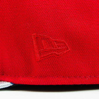 Cincinnati Reds City Connect Fitted Cap (Red/Metallic Silver)