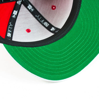 Cincinnati Reds City Connect Fitted Cap (Red/Metallic Silver)