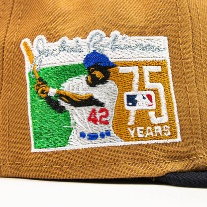 Cincinnati Reds Jackie Robinson Fitted Cap (Bronze/ Navy)