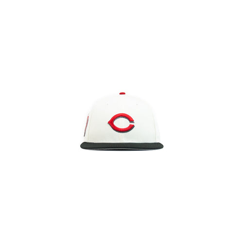 Cincinnati Reds KGJ #30 Fitted Cap (Chrome White/Black)