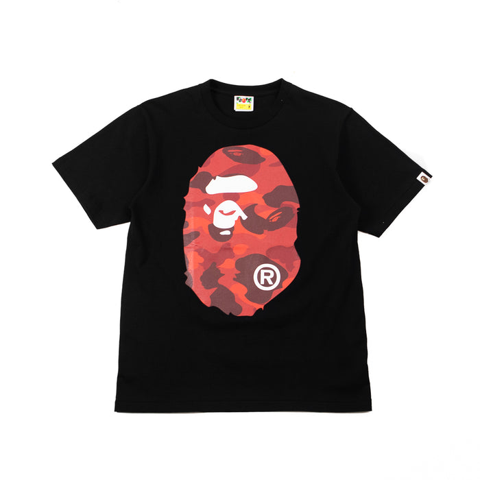 Color Camo Big Ape Head Tee (Black/Red)