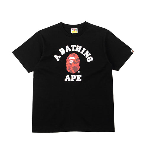 Color Camo College Tee (Black/Red)