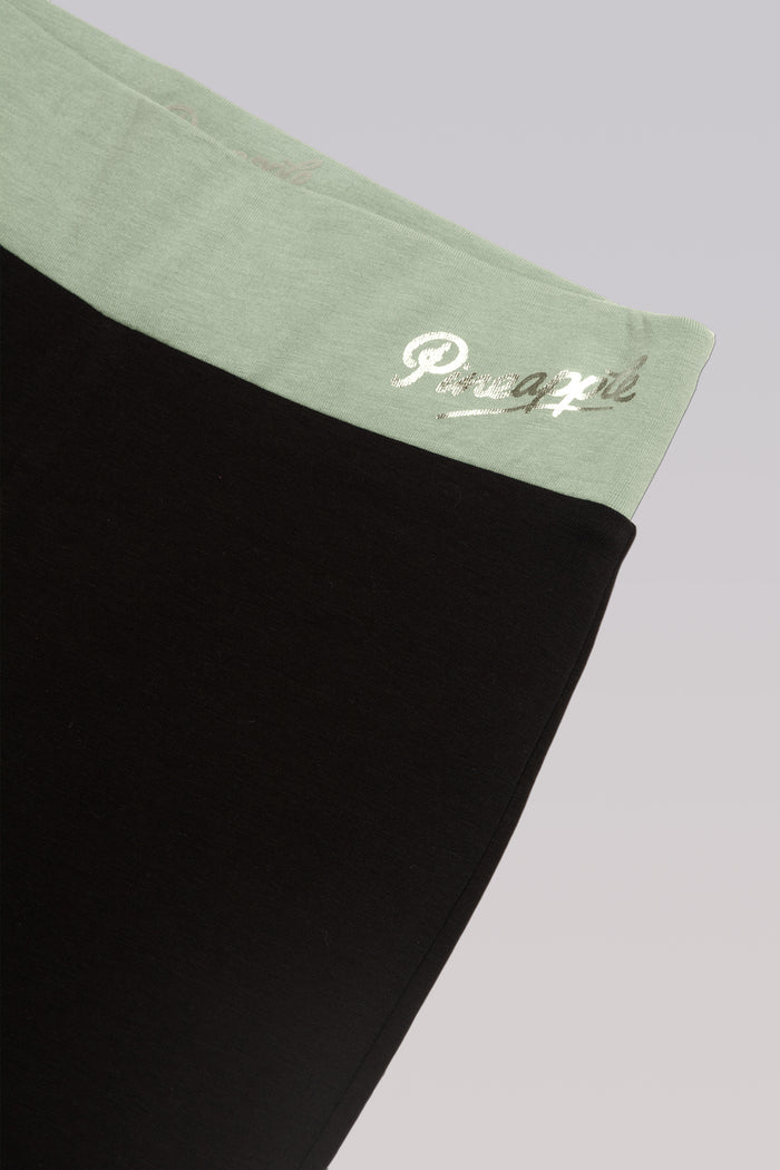 Contrast Band Bootcut Jersey Trousers