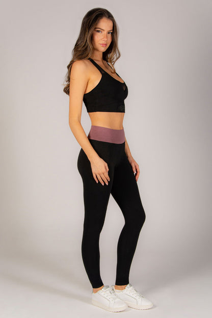 Contrast Band Leggings