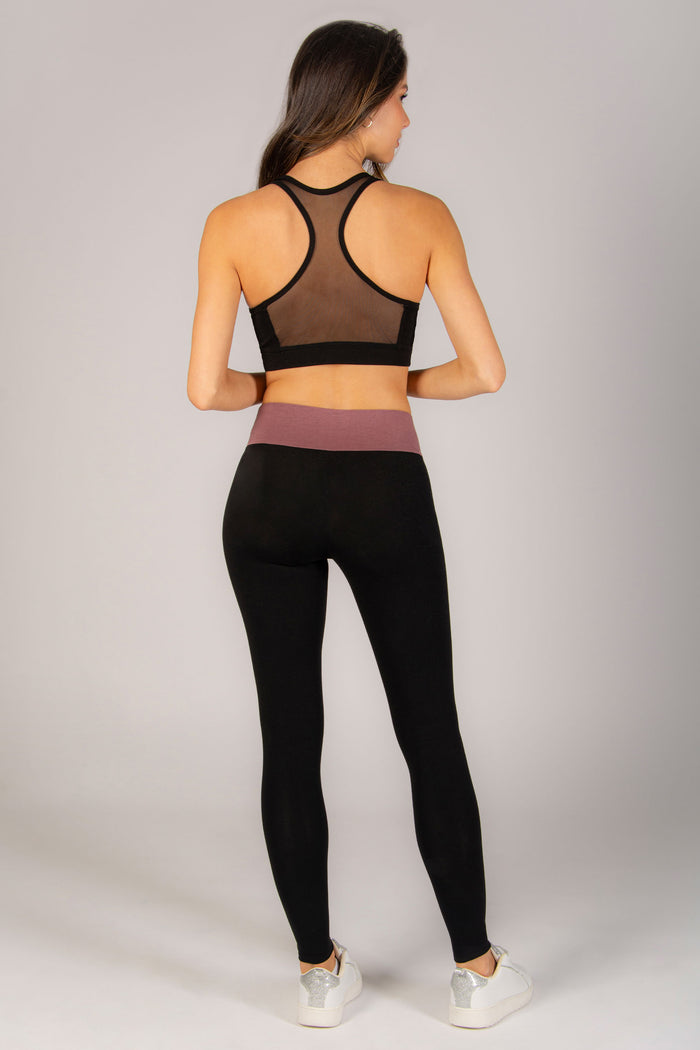 Contrast Band Leggings