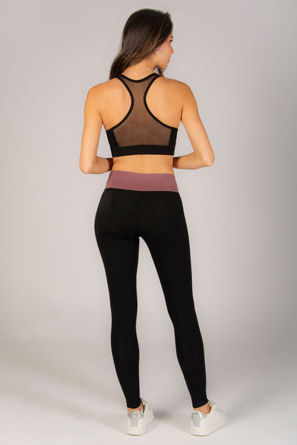 Contrast Band Leggings