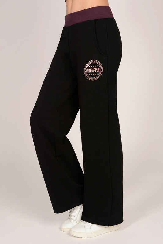 Contrast Band Wide Leg Joggers