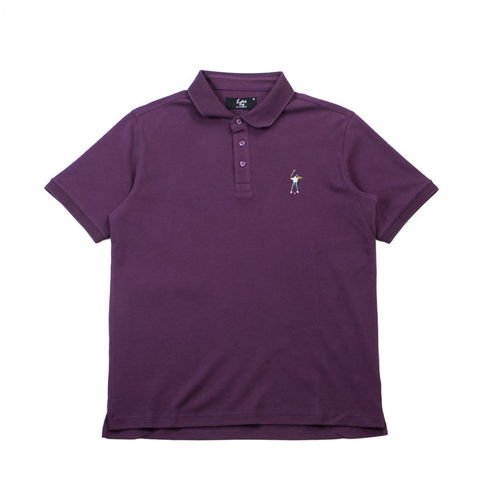 Core Pique Polo (Black Berry Wine)
