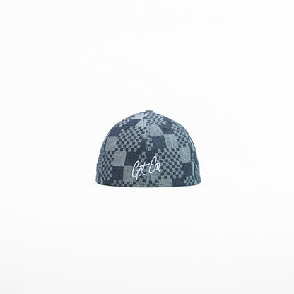 Corporate Fitted Cap (Blue Checkerboard)