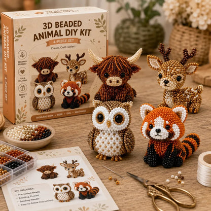 üßµ‚ú®DIY Petite 3D Beaded Animal Craft Kit