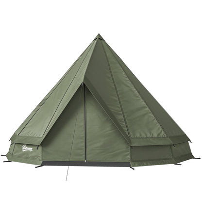 4-6 Person Teepee Tent with Stove Jack – 4-Season Hot Tent